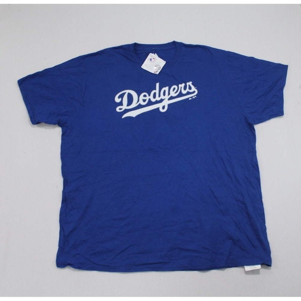Los Angeles Dodgers Men Blue Shirt Majestic MLB Kershaw 22 Size 3XL